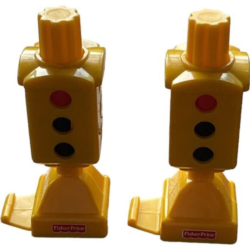 Mattel Fisher Price Geotrax Train Station Stop Lights Road Signs Bundle Of Two
